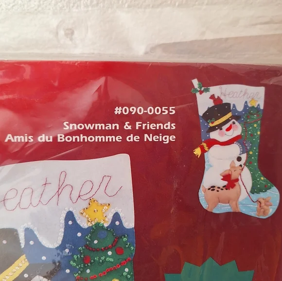 ☃️Vintage Janlynn 28''Jumbo Felt Stocking - Picture 3 of 5